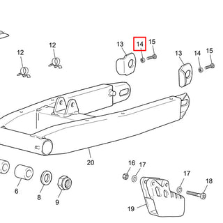 Chain tensioner nut Sherco SM-R / SM-RS 50