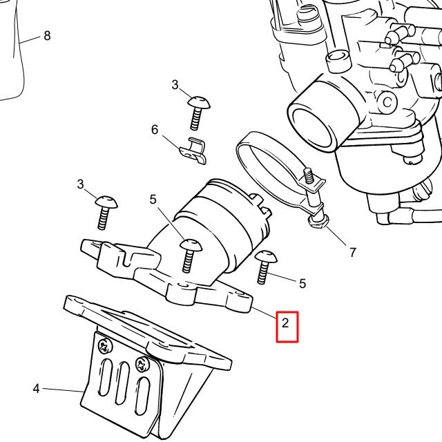 Intake manifold Sherco 50