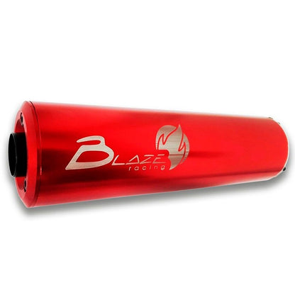 Exhaust silencer anodized aluminium Blaze Racing