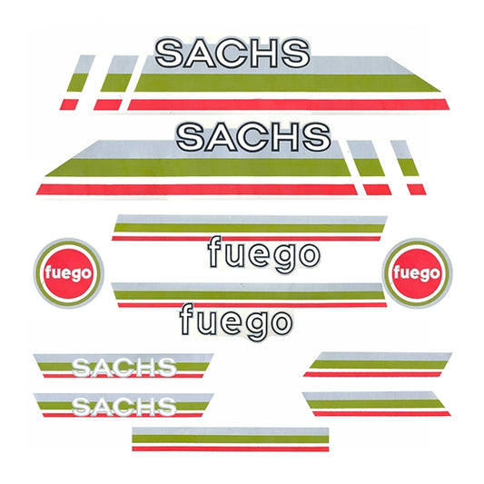 Kit pegatinas Sachs Fuego - gris SIS005B