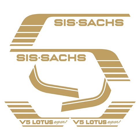 Kit pegatinas V5 Lotus Sport - dorado SIS032
