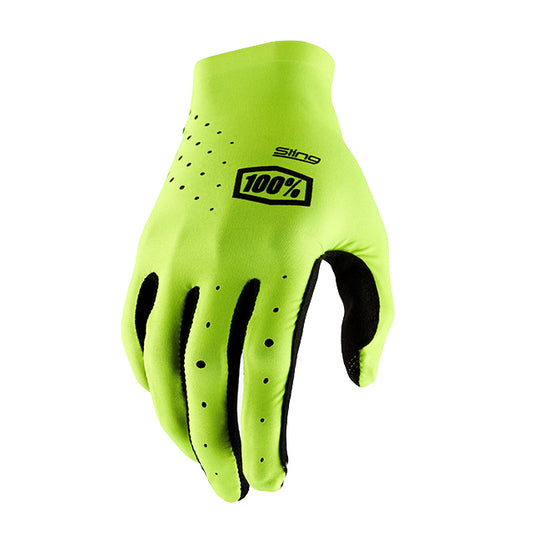 100% Sling MX Motocross Gloves yellow fluo