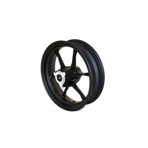 Ultralight 2.5x12 front wheel for pitbike 4 bolts black Malcor