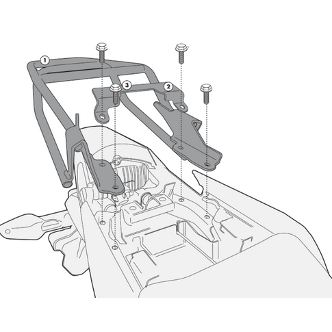 Soporte baúl Monolock Honda CBr 125/250 11-12 Givi