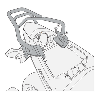 Soporte baúl Monolock Honda CBR R-F 500 2013 Givi