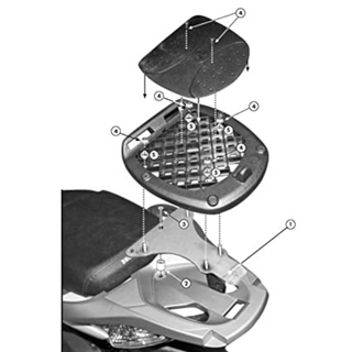 Soporte baúl Monolock Honda SH 300 2015 Givi