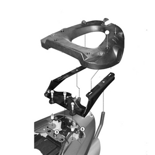 Support top case avec porte-paquet Monokey Suzuki GSR 600 06-11 Givi