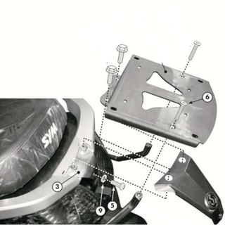 Soporte baúl Monolock Sym Citycom 300 08-11 Givi