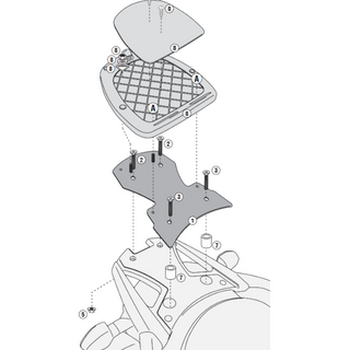 Soporte baúl Monolock Suzuki DL V-Strom L2 650 11-13 Givi