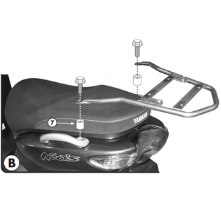 Support top case Monolock Yamaha-MBK NEOS-OVETTO 50 08-11 Givi