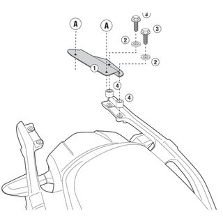Soporte baúl Monolock Kawasaki Versys 1000 12-15 Givi