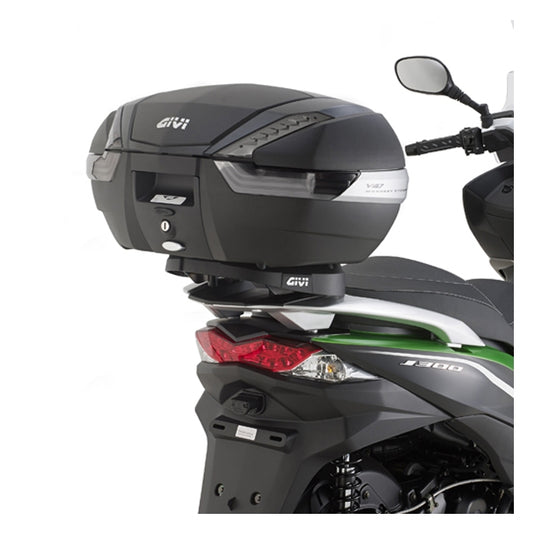 Soporte baúl con parrilla Monolock Kawasaki J 125 / 300 2014-21 Givi