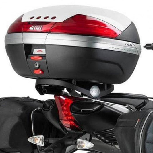 Soporte baúl con parrilla Monolock Aprilia Dorsoduro 750 08-11 Givi