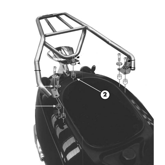 Monolock Top Case Support Aprilia Habana 125 00-09 Givi