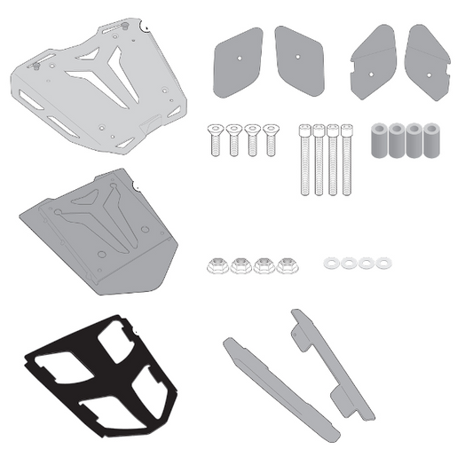 Monokey Top Case Rack Support with Luggage Rack BMW K-R GT-RT 1600/1200 11-14 Givi