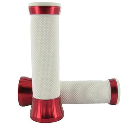 CNC machined grips STR8 - white