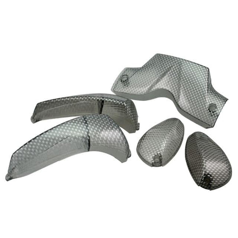Kit de tulipas de piscas e farolim traseiro Gilera Runner 03/ STR8 - carbono