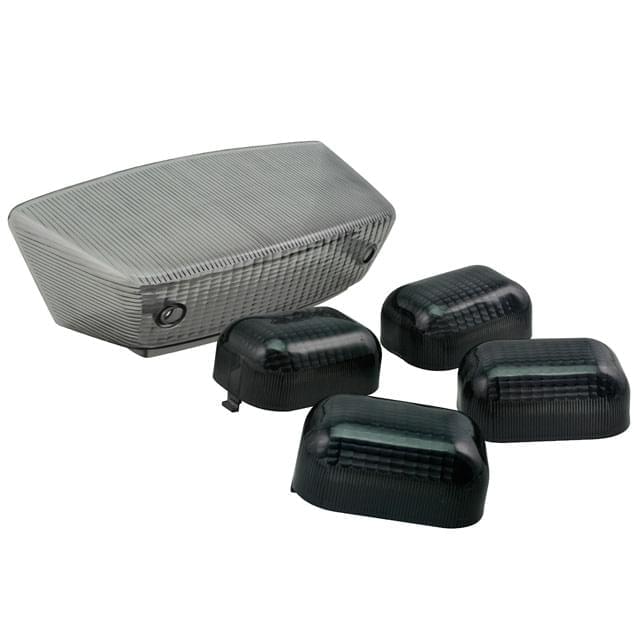 Kit of turn signal tulips and rear light Yamaha Slider/MBK Stunt 04 - black