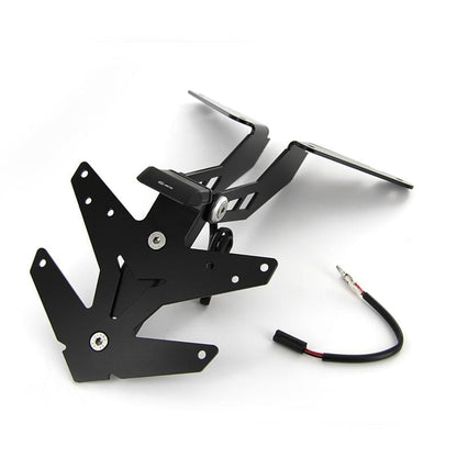 Portamatrículas Yamaha T-Max 530 >12 BCD - negro mate