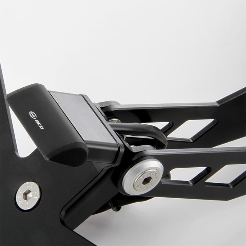 Portamatrículas Yamaha T-Max 530 >12 BCD - negro mate SUPPORT00122