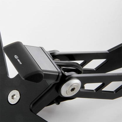 Portamatrículas Yamaha T-Max 530 >12 BCD - negro mate SUPPORT00122