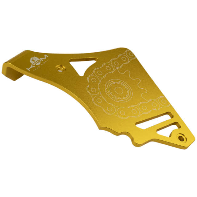 Tapa cubre piñón con tirante Minarelli AM6 aluminio KRM