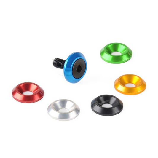 Parafusos porta-matrículas M8x35 com anilha anodizada Lightech