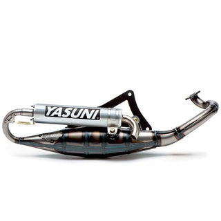 Yasuni R Exhaust for Peugeot horizontal / Morini scooter (CE) - aluminium