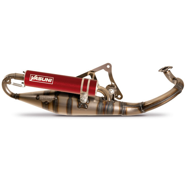 Yasuni R PRO Exhaust Peugeot horizontal / Morini scooter (CE) - red