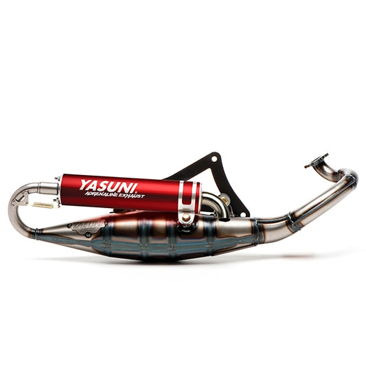 Échappement Yasuni R Peugeot horizontal / Morini scooter (CE) - rojo fortuna