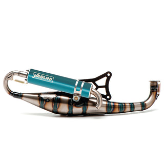 Échappement Yasuni Carrera 21 Minarelli horizontal - bleu