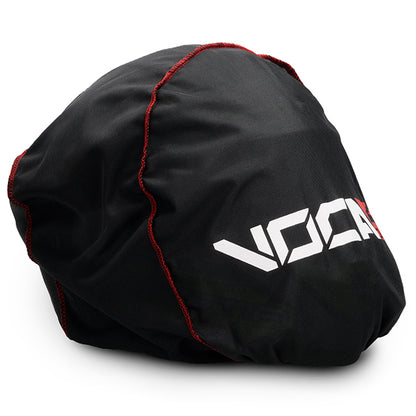 Bolsa casco integral VOCA Bestia negra con logo blanco y costura roja VCR-PG100.01.BAG