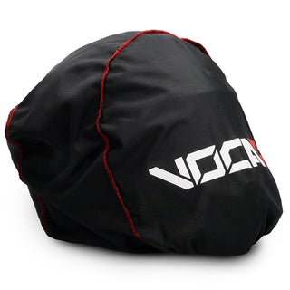 Bolsa casco integral VOCA Bestia negra con logo blanco y costura roja VCR-PG100.01.BAG