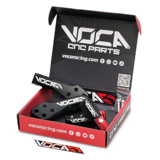Kit estriberas plegables pitbike CNC VOCA Fld-peg