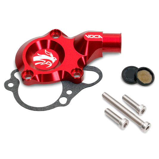 Kit tapa bomba de agua VOCA CNC Minarelli AM6 - rojo VCR-RD09.AM6/RE
