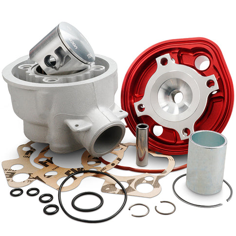 Cilindro VOCA Bestia 80cc Minarelli AM6 d.50mm - Culata Roja VCR-RD1188.80.CYL/RE