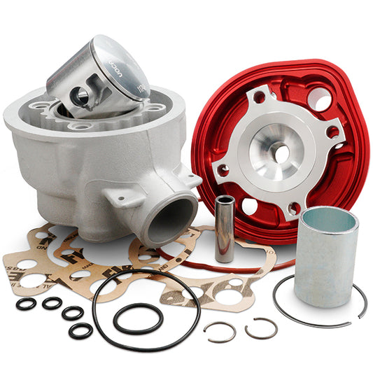 Cilindro VOCA Bestia 80cc Minarelli AM6 d.50mm - Culata Roja VCR-RD1188.80.CYL/RE