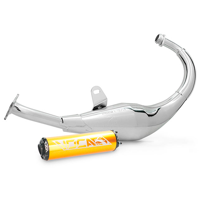 échappement Derbi Senda chromé 50/70cc VOCA (CE)