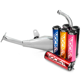 échappement Derbi Senda chromé 50/70cc VOCA (CE)