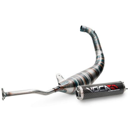 Échappement VOCA Carbon Racing 80cc Yamaha TZR >2003 / Aprilia RS 99-04 - passage bas