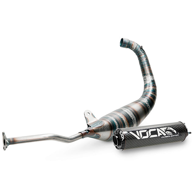 Échappement VOCA Carbon Racing 80cc Yamaha TZR >2003 / Aprilia RS 99-04 - passage bas