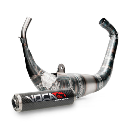 Échappement VOCA Carbon Racing 80cc Aprilia RS >2006 / Derbi GPR >2004 - passage sous selle