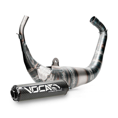 Échappement VOCA Carbon Racing 80cc Aprilia RS >2006 / Derbi GPR >2004 - passage sous selle