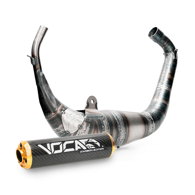 Échappement VOCA Carbon Racing 80cc Aprilia RS >2006 / Derbi GPR >2004 - passage sous selle