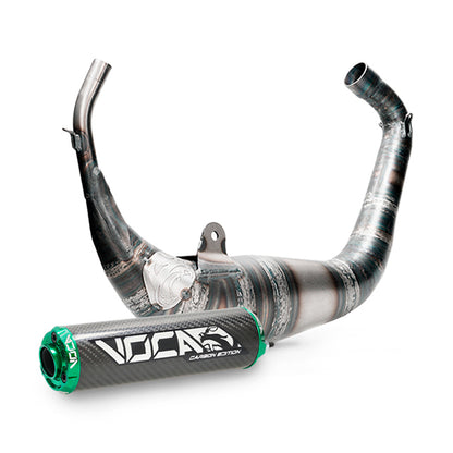 Échappement VOCA Carbon Racing 80cc Aprilia RS >2006 / Derbi GPR >2004 - passage sous selle