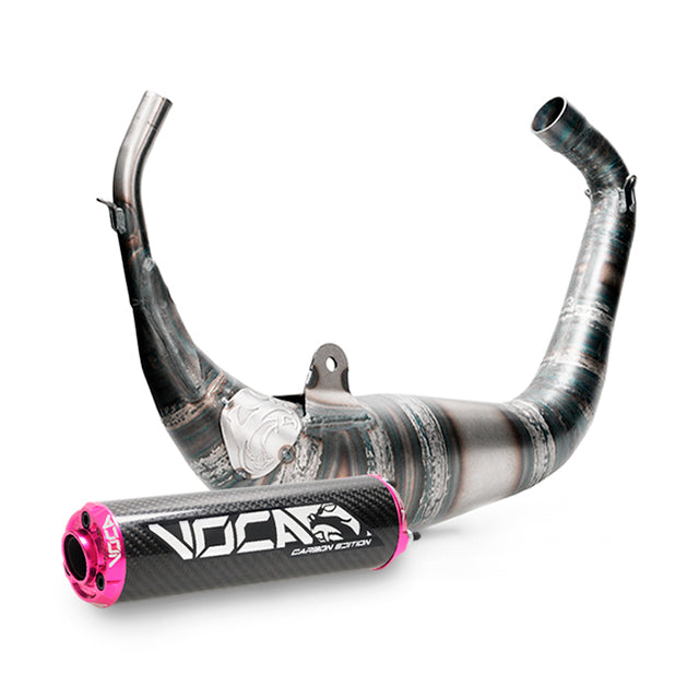 Échappement VOCA Carbon Racing 80cc Aprilia RS >2006 / Derbi GPR >2004 - passage sous selle