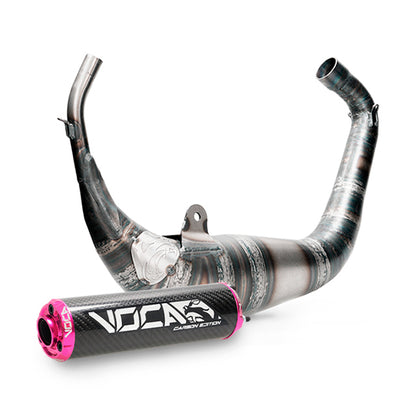 Échappement VOCA Carbon Racing 80cc Aprilia RS >2006 / Derbi GPR >2004 - passage sous selle