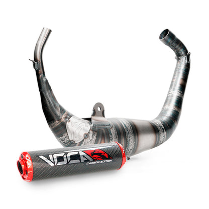 Échappement VOCA Carbon Racing 80cc Aprilia RS >2006 / Derbi GPR >2004 - passage sous selle