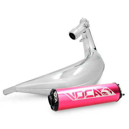 échappement Derbi Senda/DRD / Aprilia RX/SX VOCA Cross Chromé 50/70cc (CE)