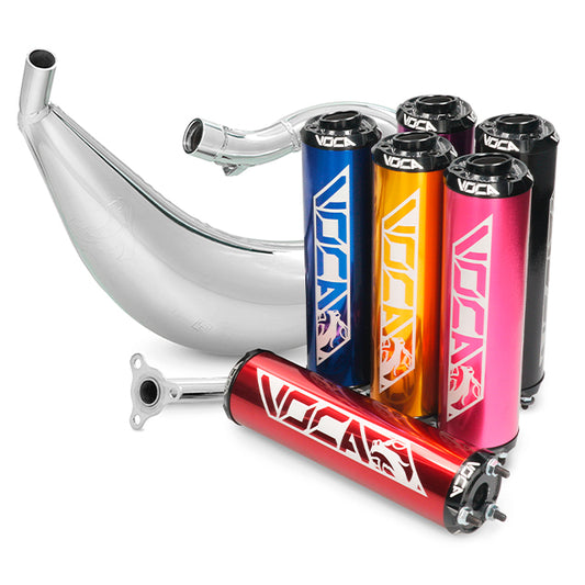Exhaust Derbi Senda/DRD / Aprilia RX/SX VOCA Cross Chromed 50/70cc (CE)